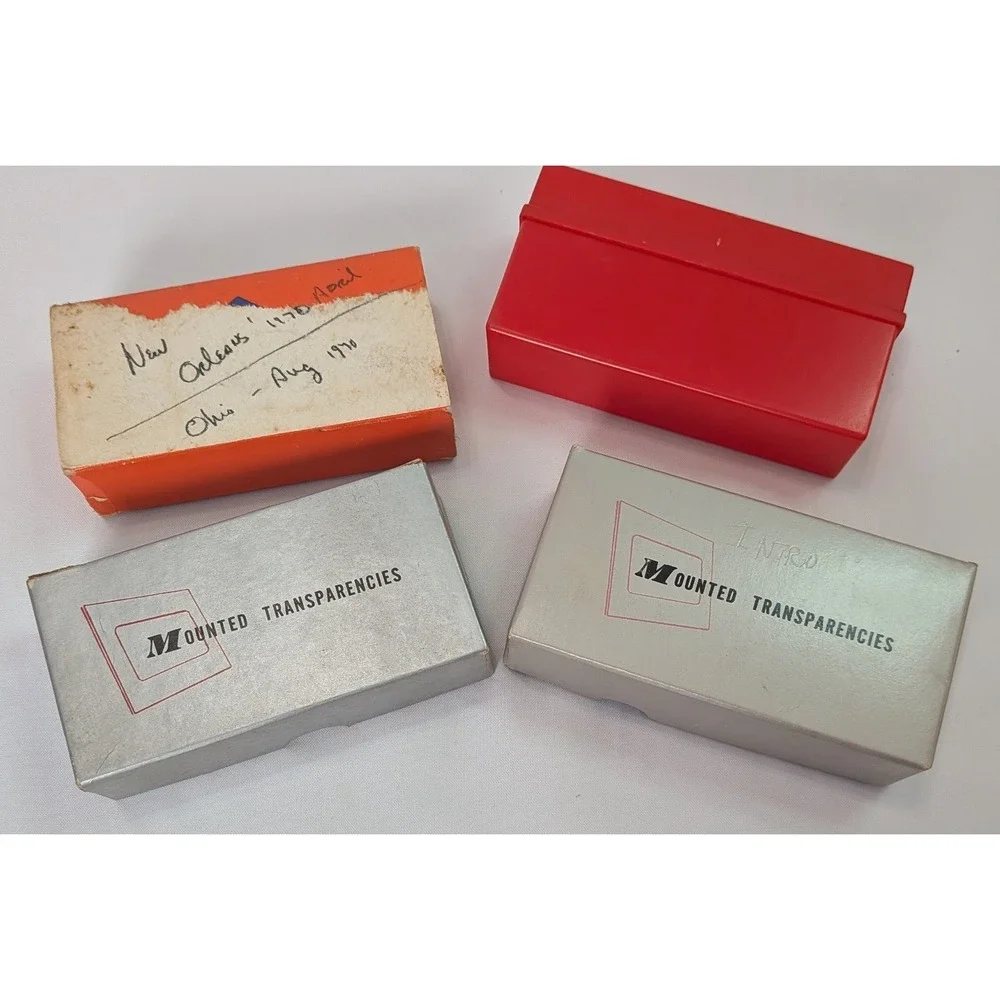 Kodak 35mm Film Slides Vintage 1970 Travel New Orleans Ohio Lot of 4 Boxes Fair
